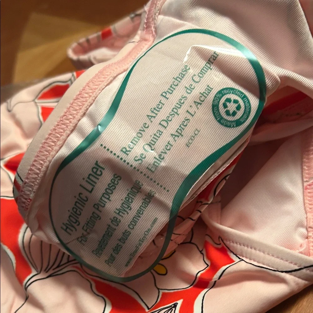 Kate Spade high waisted Pink and Orange Floral Bikini Bottom - Picture 5 of 7